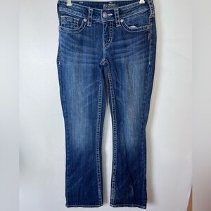 Silver Jeans Co Aiko Boot Cut Womens SZ 28/33 Dark Wash Blue Denim